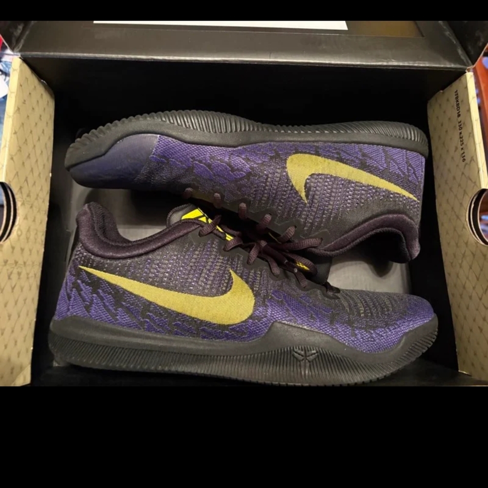 Nike Kobe Mamba Rage Lakers Away Black Court Purple 908972-024 mens 10.5